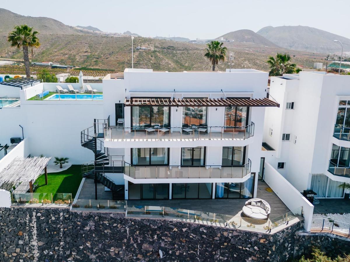 Sunset White Villa - Ocean View, Jakuzzi, Heated Pool, Air-Conditioning, Grill Playa de las Americas  Eksteriør bilde