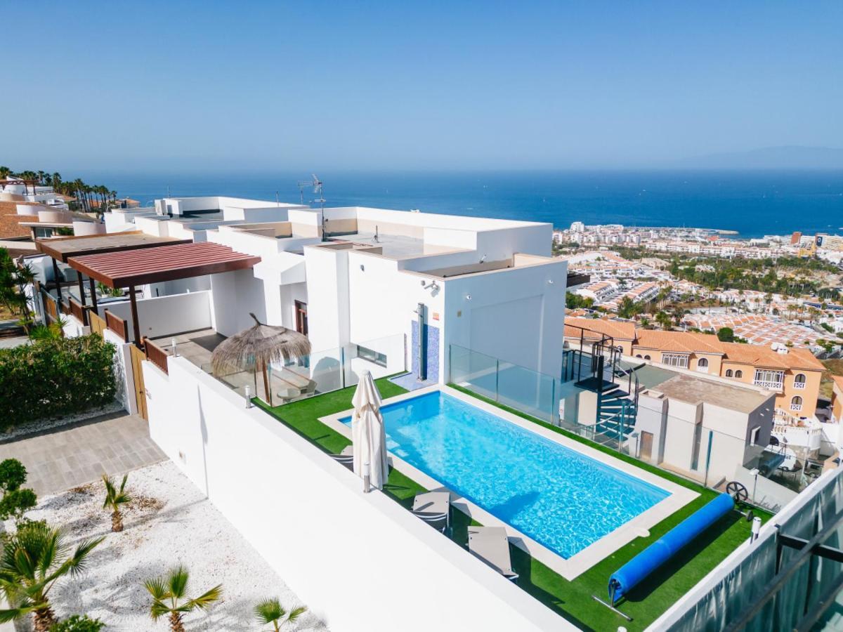 Sunset White Villa - Ocean View, Jakuzzi, Heated Pool, Air-Conditioning, Grill Playa de las Americas  Eksteriør bilde